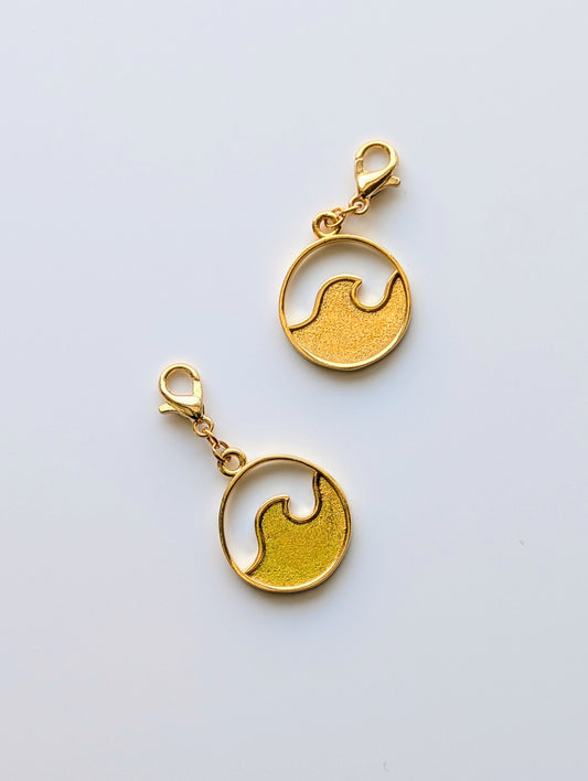 Wave Medallion Charms