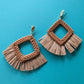 Tiki Girl Rattan Earrings