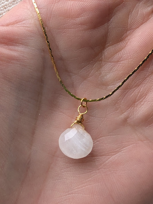 Rainbow Moonstone Necklace