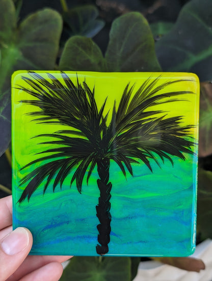 Tropic like its hot palm tree Coasters