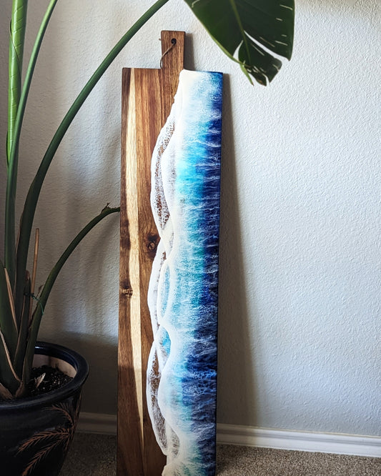 Extra Long Acacia wood wave board