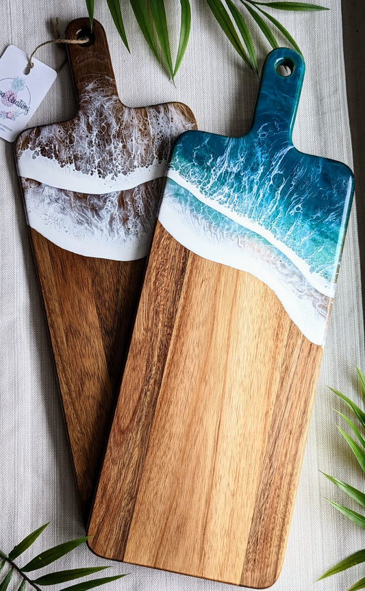 Long Acacia wood wave board